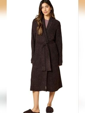 Softies Cozy Ribbed Knit Long Robe